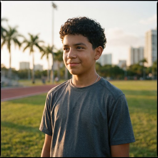Student athlete, age 14